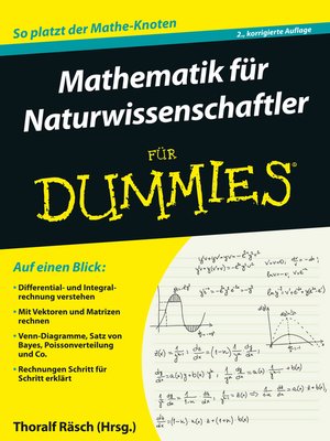 cover image of Mathematik für Naturwissenschaftler für Dummies